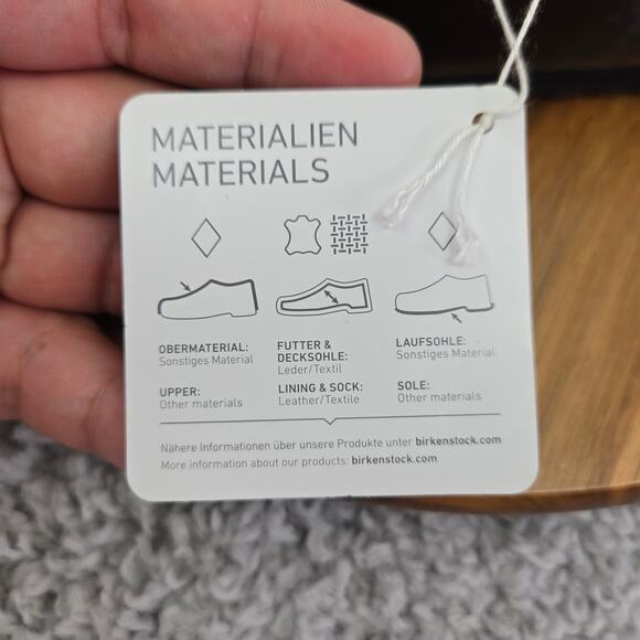 Birkenstock Arizona Birko-Flor Black Patent Leather Double Strap Sandal Mens 44 - Picture 2 of 13